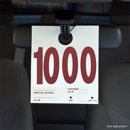 Petoskey Plastics 1,000-1,999 Dispatch Numbers, Dual Sided Heavy Cardstock FB-P9933-51